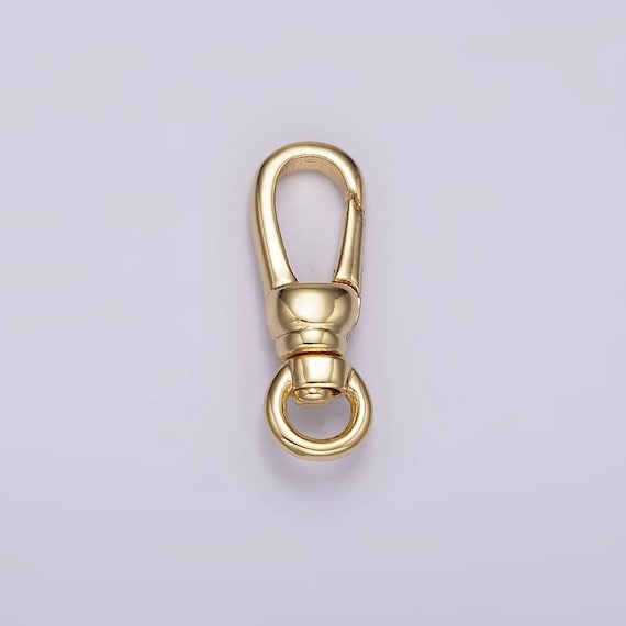 14k gold filled lobster swivel clasps, 18mmx6mm clasps in gold color z-638