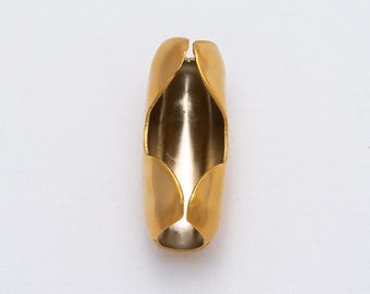 Connettore per catena a sfere in acciaio inossidabile 18 carati da 24,1 mm, chiusura professionale per gioielli, ideale per collane e bracciali con perline, accessori fai da te / FINDINGS-00125