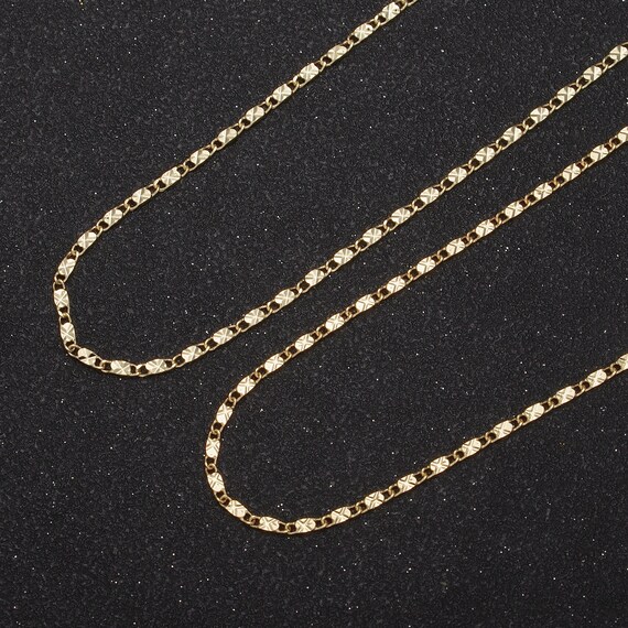 Wholesale Gold Chain Necklace Fine Scroll Gold Chain Simple Gold