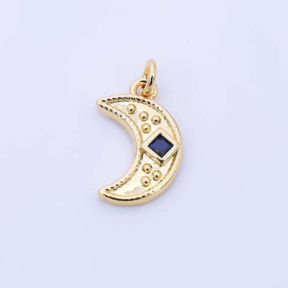 Colgante Luna En Oro De 9K. | B.You Jewelry