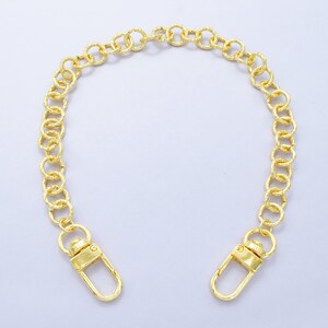 Long 24k Gold Filled Round Rollo chain 11.5 inch for Party Bag Charm Supply DIY Supply for Purse Charm Jewelry Making WA-2926
