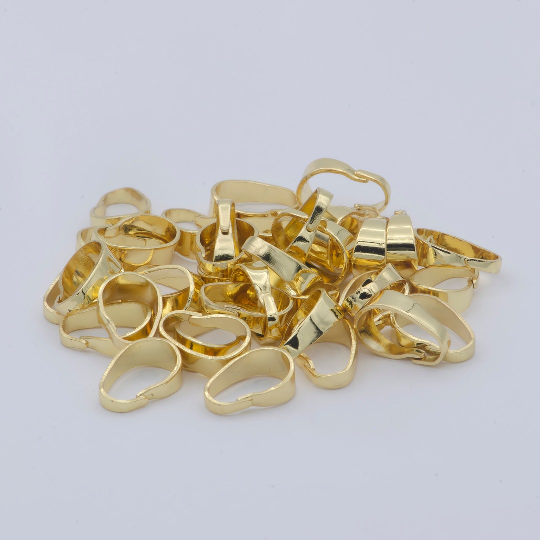 Gold Open Jump Rings 9x3x6 Mm Gold Filled Pendant Hook Jewelry Supplies ...