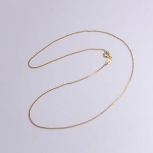 Collana a catena a strati da 18 pollici con scatola da 0,7 mm riempita in oro 14k / wa-1910