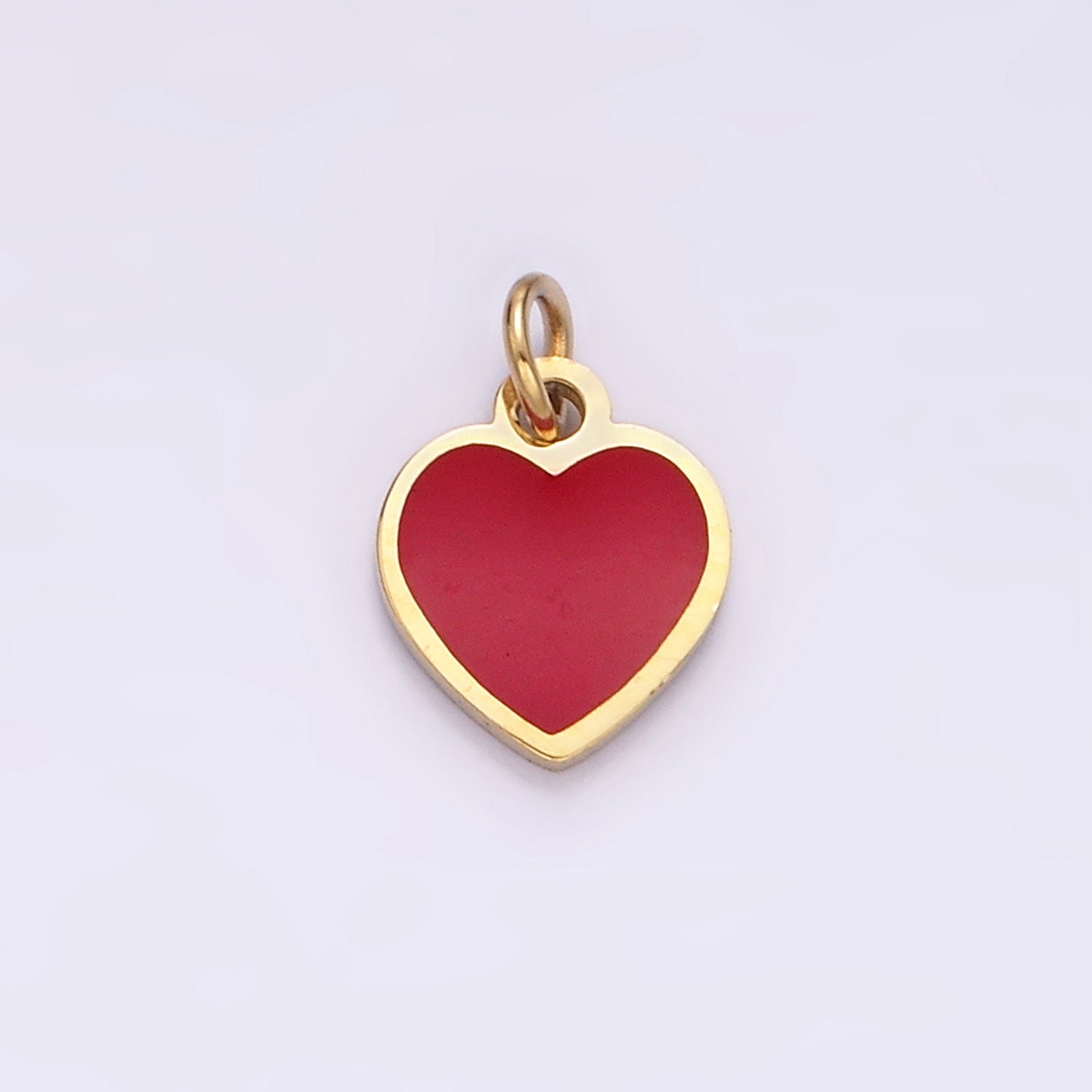Noverlife 96pcs Valentine's Day Enamel Heart Charms for Jewelry Making, Gold Plated Enamel Jewelry Making Charms, Bracelet Charms Enamel Pendants