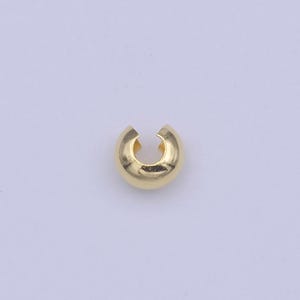 50 x knijpkralen 3,8 x 3,6 mm, gouden knijpkralen, benodigdheden voor het maken van sieraden l-475