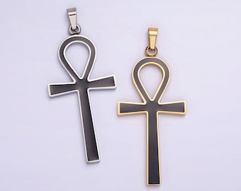 アンク（エジプト十字）、聖なるシンボル、古色を帯びた金属製