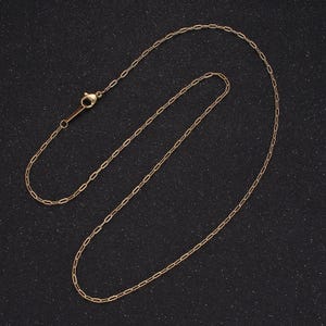 Waterproof and sweatproof minimalist necklace for woman 1.7mm cable chain gold stainless steel chain for layering necklace wa2415