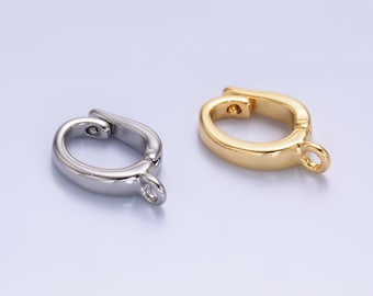 Guldfärgad avtagbar borgenberlock hänge förstärkningsspänne, hänge borgenspänne för armband halsband leveranskomponent Z-1046