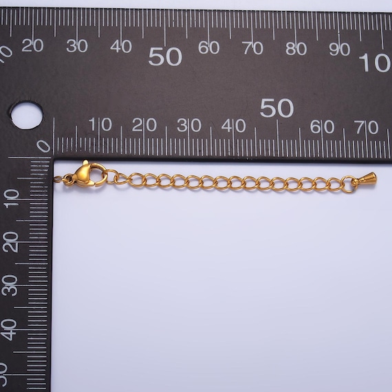 Kistanio Verlängerungskette 6,5 Cm Edelstahl - Mit Karabinerverschluss Für Ketten