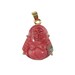 Dainty Red Jade Budda Pendant Minimalist jewelry for Religious Statement Gold Laughing Buddha Charm for Necklace Bracelet Earring 0-169