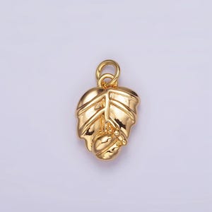 14k gold filled ladybug palm leaf add-on charm | n-1768