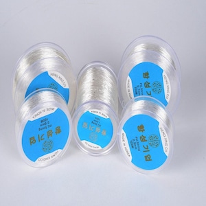 100m transparent stretchy string for diy jewelry making high quality strong best stretch cord for bead bracelet made in korea