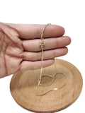 Dainty gold snake herringbone chain 1mm 18, 20 inch necklace wa-1747 wa-1748