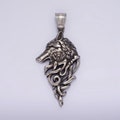 Stainless Steel Wolf Sigil Head Pendant | P-1185