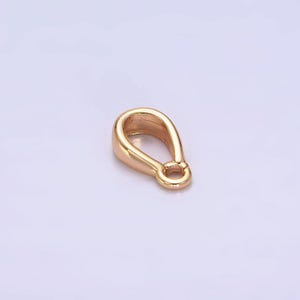18k gold filled bail round loop for pendant jewelry kit supplies for diy jewelry making | z487