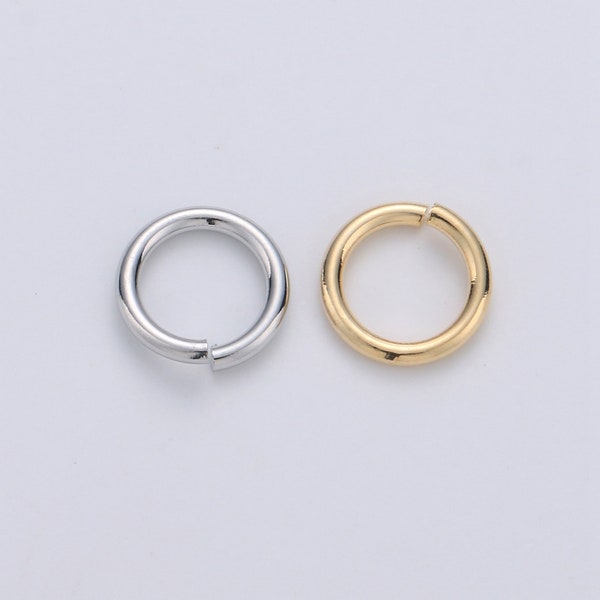 1 Pack 1mm x 7mm Gold Filled Jump Ring Connectors for Jewelry Making in Gold or Silver | O-032 - O-033