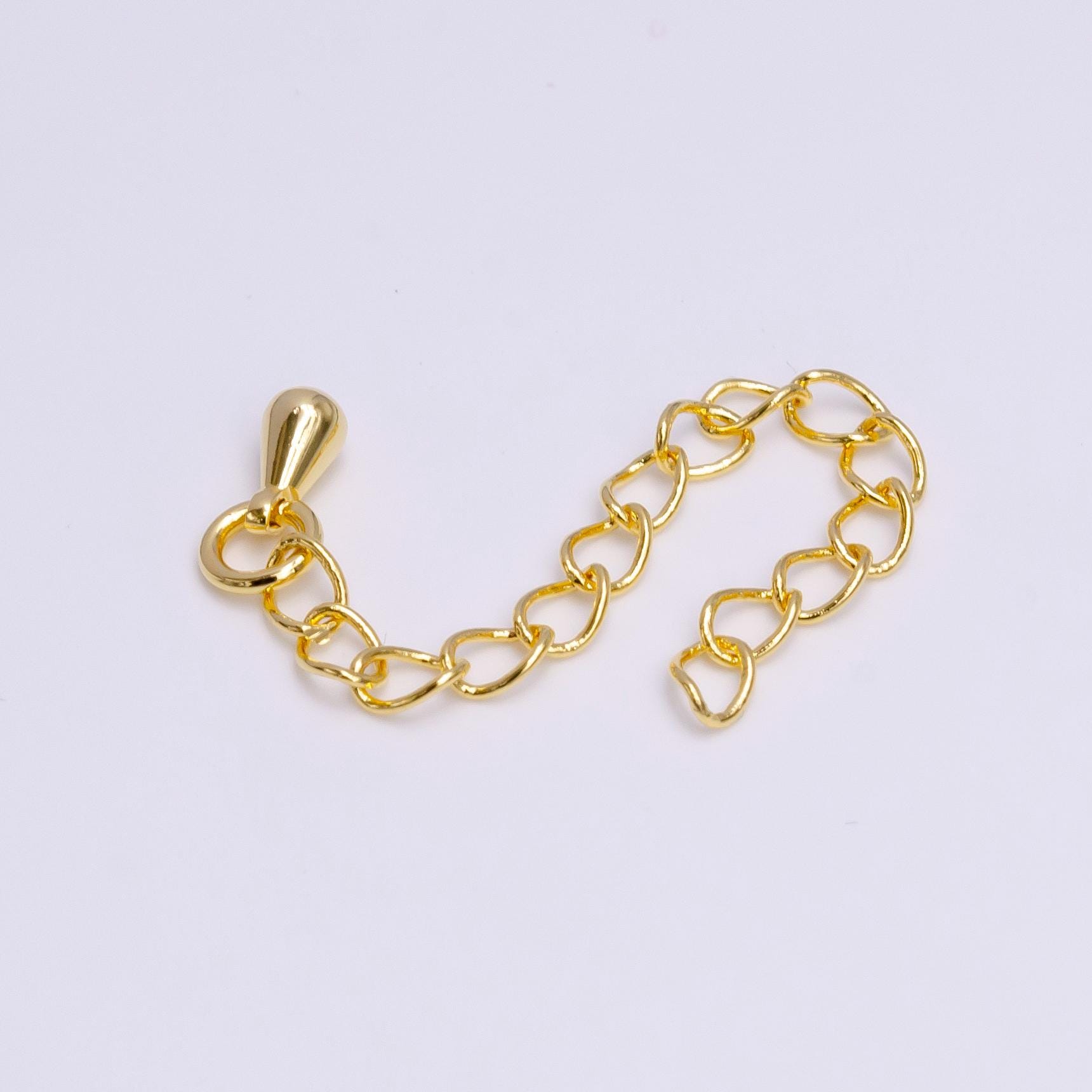 SUPVOX Set 3 Catene Di Estensione Per Gioielli - Oro, Per Collane E Bracciali, Con Chiusura A Pulsante, Lunghezze 3, 5 E 8 Cm - 4