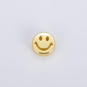 1 Stk. 11,5 mm perlen, emoji perlen, glückliches gesicht, perlen, gold niedlich, halskette und armband machen, schmuckzubehör b-484
