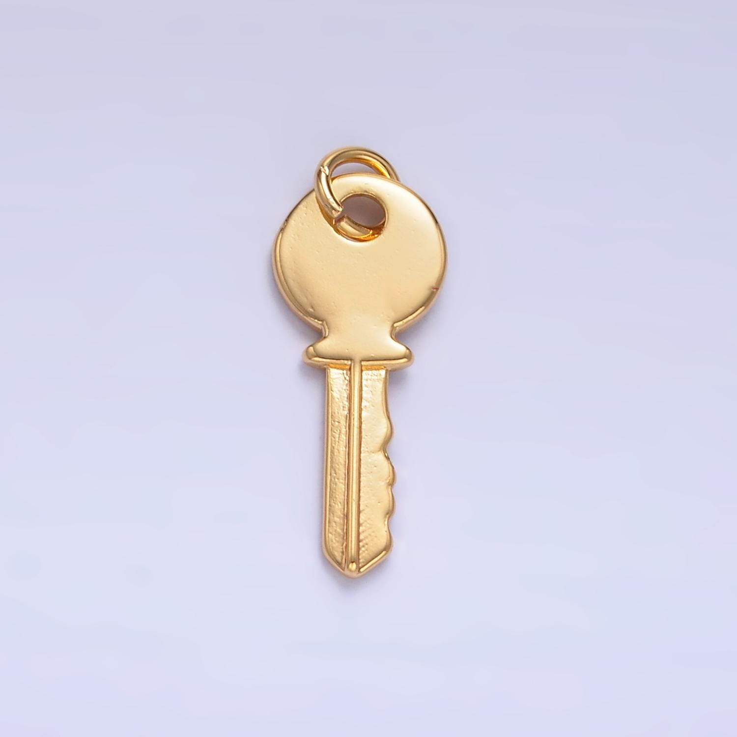 Mini Key Charm Mini Key Charm, Gold Pendant Charm, Mini Key Gold Charm for Bracelet ...