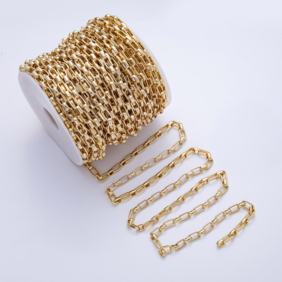 Fascia Per Capelli Oro Lucido A Maglia Plastica &ndash; Larga 1 1/8&Prime;