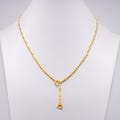 18K Gold Filled Lariat Necklace, Y Necklace, Fine CZ Necklace, Minimalist Jewelry Long Gold Necklace 17.5, 20 inch WA-4350,4446