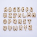 16K Gold Filled 21mm Chubby Micro Paved CZ Initial Letter A-Z Alphabet Personalized Bead for Cord Jewelry DIY Personalized | Beads-00167