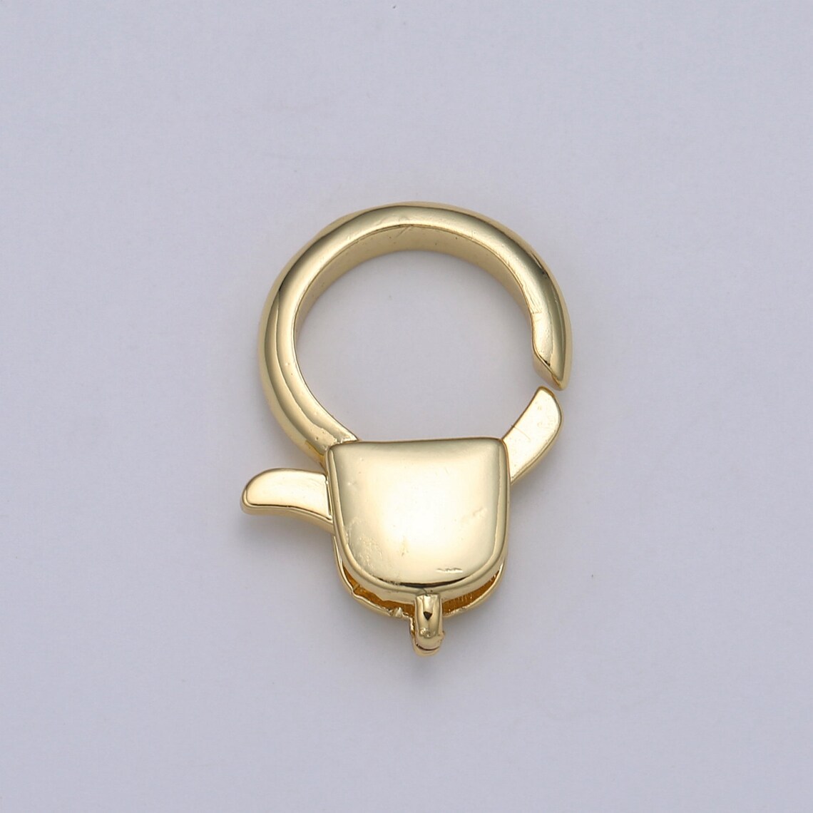 1pc Wholesale Lobster Clasp 24k Gold Circle Head Lobster Claw Etsy