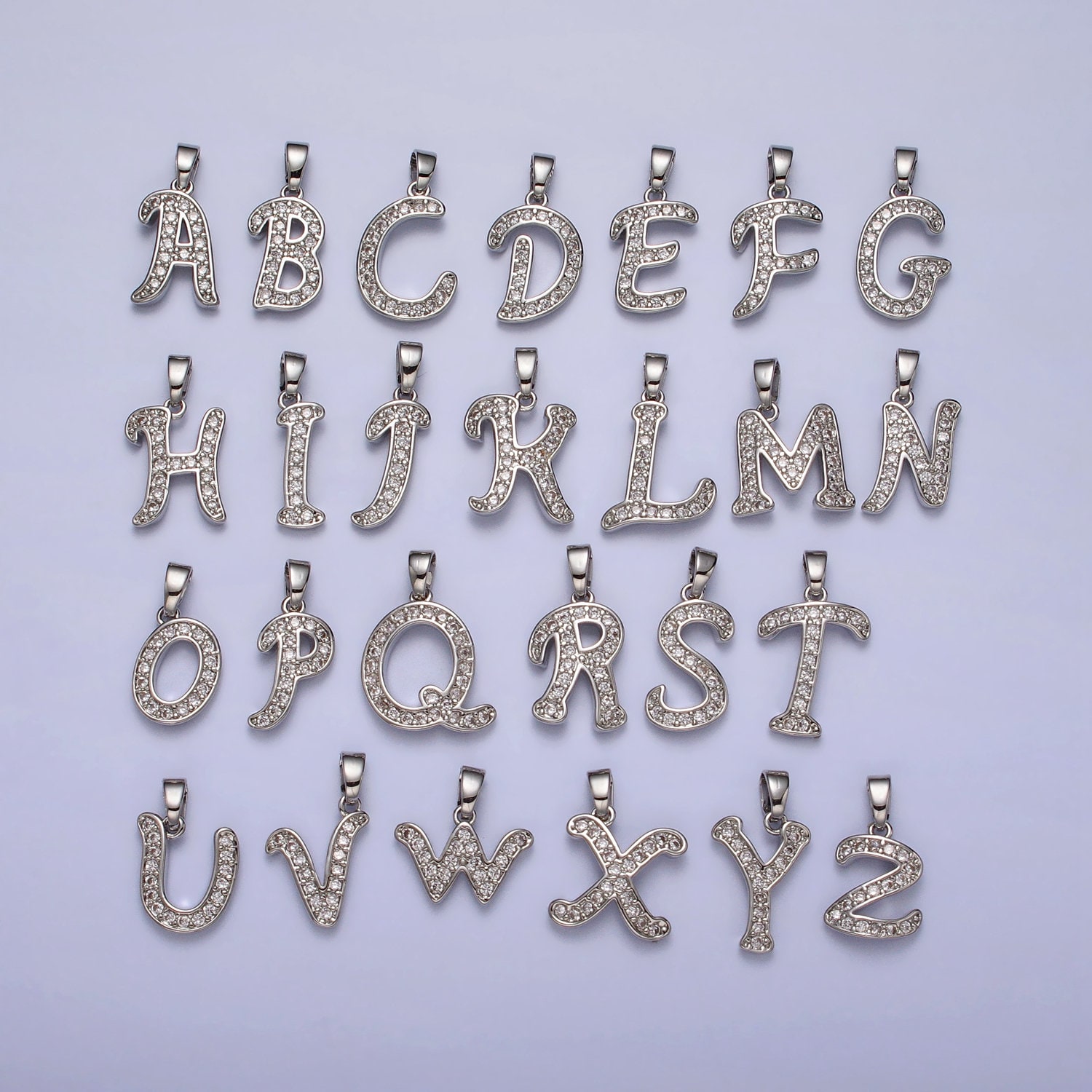 104 PCS Letter Charms for Jewelry Initial Making Double Sided A-Z Bracelet  Charm