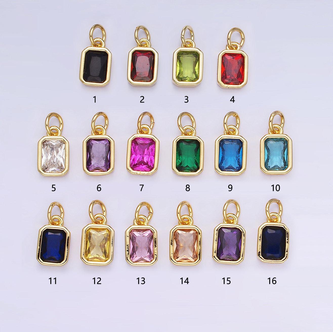 Amazon.com: American Set Co. 14k Yellow Gold Initial Square