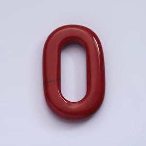 Red jasper natural oval open stone beads red gemstone oblong oval findings 40mm x 25mm jewelry supply z547