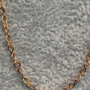 1pc gold figure 8 chain,2.8 mm figure 8 chain with spring clasp, gold figure 8 chain necklace, great quality, jewelry supplies,719