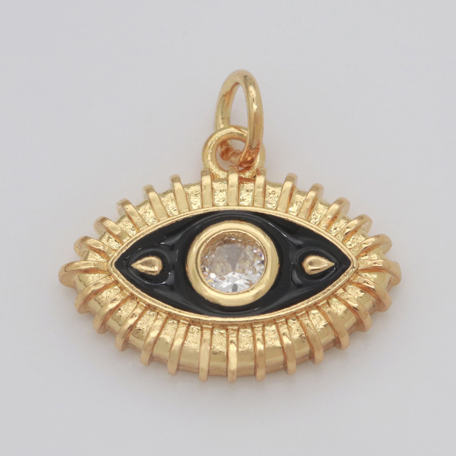 Evil Eye Charm Boho Gold Filled Eye Charmsevil Eye | Etsy