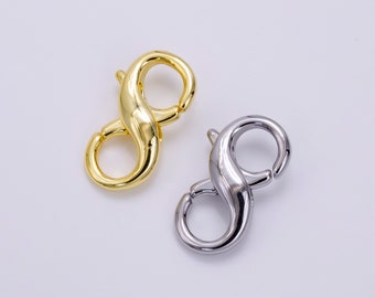 14K Gold Filled 18mm Double Lobster Claw Clasps Jewelry Finding Supply in Gold & Silver | Z-683