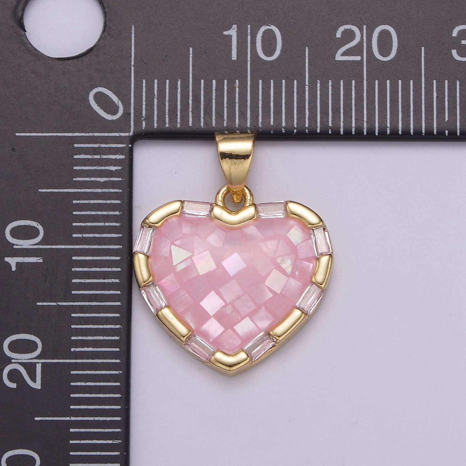 Gold Pearl Finished With Pink Transparent Epoxy Checkers - Etsy