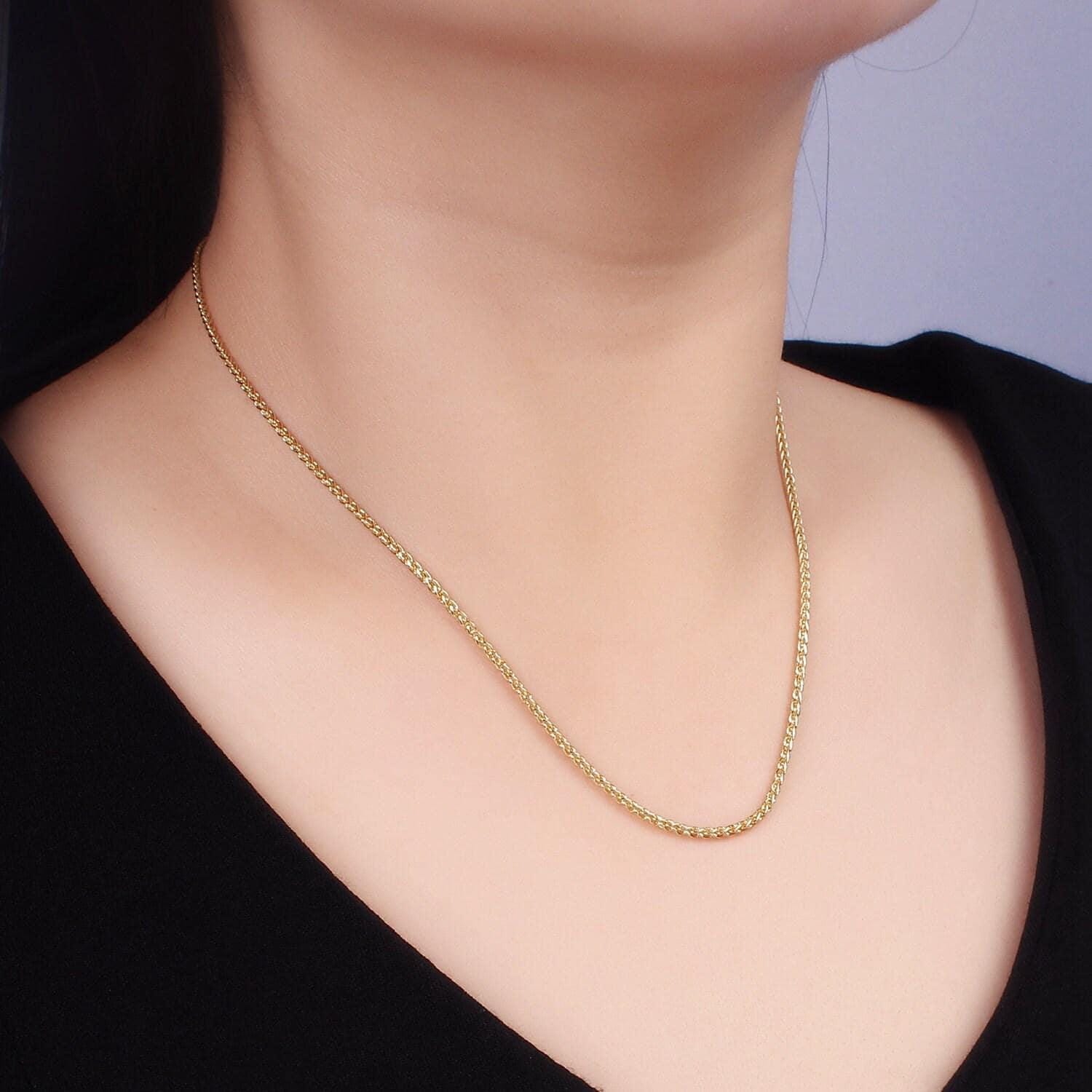 14k Gold Filled 1.7mm Rope 18 Inch, 20 Inch Layering Chain Necklace ...