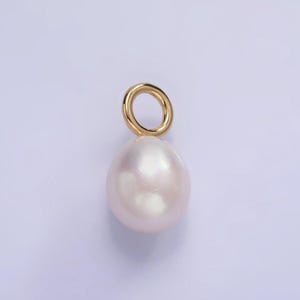 14K ゴールドフィルド淡水パール 17 mm | p-1689