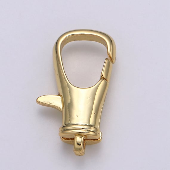 1pc Wholesale Lobster Clasp 24k Gold , Bucket Pail Lobster Claw for Jewelry  Making, Size 19.6mmx12.1mm, SUPP-1117 