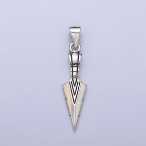 s925 Sterling Silver Arrowhead Pendant for Bracelet Necklace, Silver Gold Arrow Necklace, Arrow Head Pendant Indian Tribe Bohemian