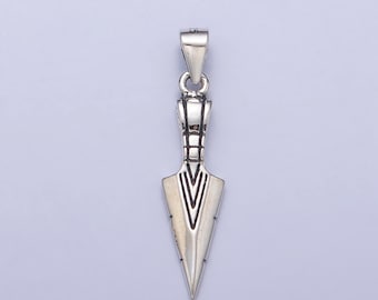 s925 Sterling Silver Arrowhead Pendant for Bracelet Necklace, Silver Gold Arrow Necklace, Arrow Head Pendant Indian Tribe Bohemian