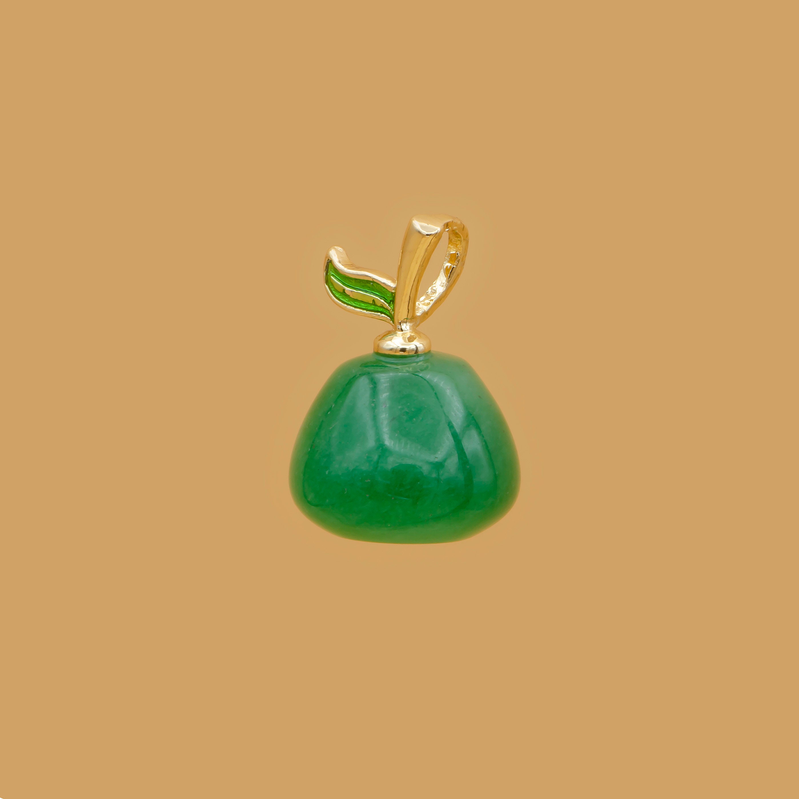 1pc Green Agate Stone Charm Natural 