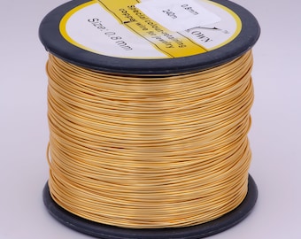 28 Gauge Wire for Making Jewelry, Round Non-tarnish Wire, Wire Wrapping  Supplies, Thin Craft Wire, You Pick the Color 