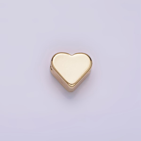 14K Gold Filled 6mm Mini Minimalist Heart Bead | B874