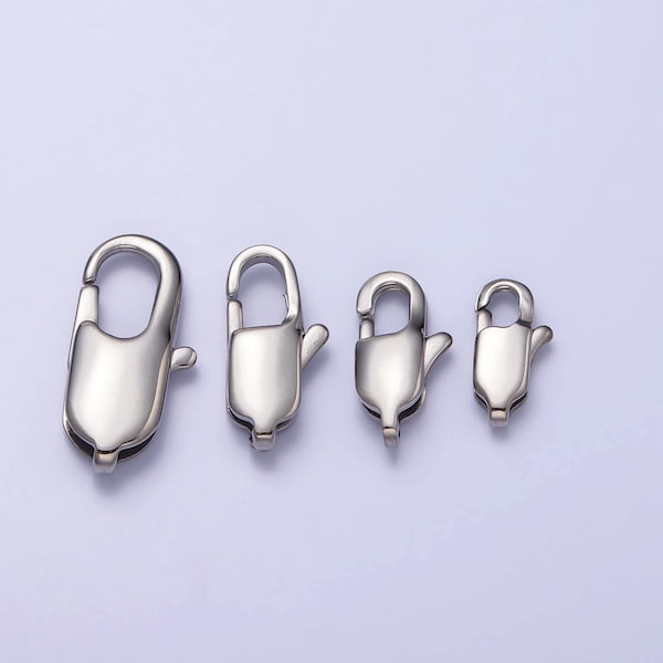 Stainless Steel Lobster Clasp Parrot Clasp Claw Clasp Tarnish Free End Clasp for Necklace Bracelet Anklet Component Z314