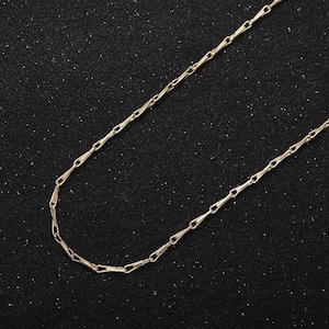 Dainty 1.5mm 24k gold filled barleycorn rectangular link unfinished gold, silver chain for jewelry making by yard | roll-1060, roll-11088