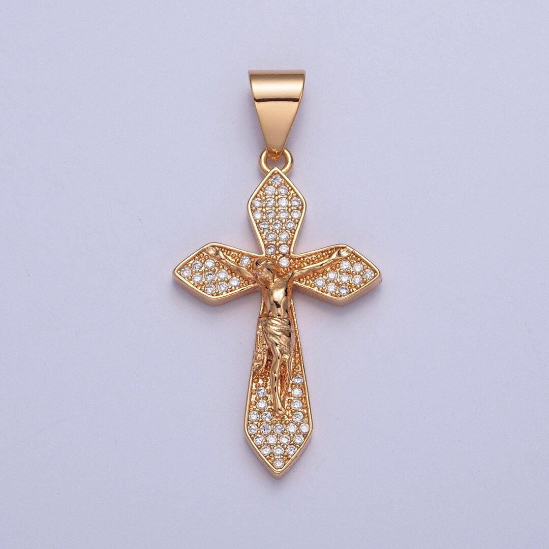 Pendentif Tête De Jésus Plaqué Or 18 Carats - Bijou Religieux Neuf - Marque Bijouxia