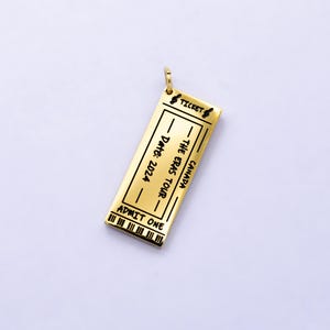 Doppelseitige Kanada Konzertkarten Charme Edelstahl Musik Show Tickets für Armband Halskette Mix Charme Versorgung p722