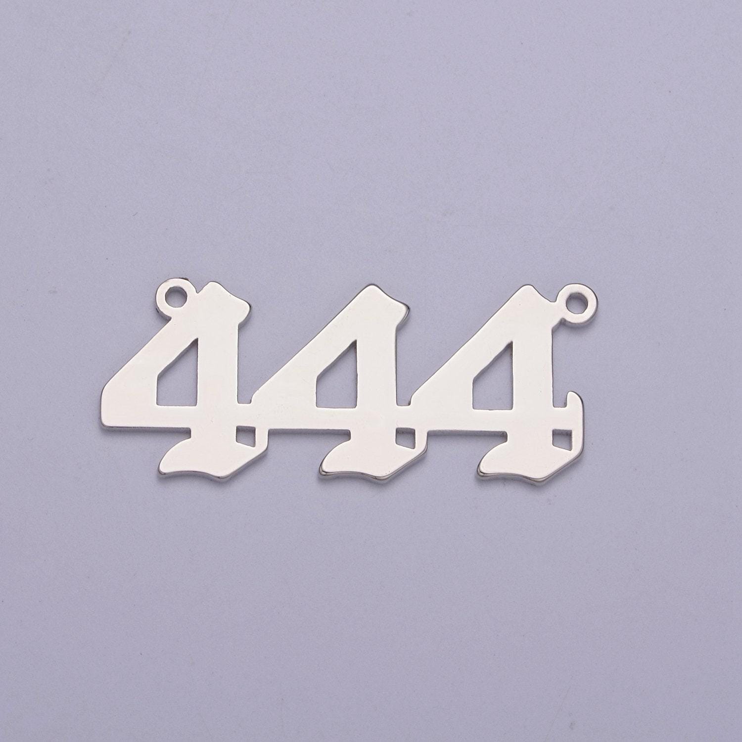 Buy Silver Angel Number Charm Connector Lucky Number for Necklace