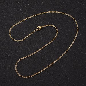 1 st 15,75&#39;&#39; klaar voor gebruik 14k gold filled paperclip ketting ketting, choker kabel ketting ketting hanger bedel sieraden maken aanbod wa1871