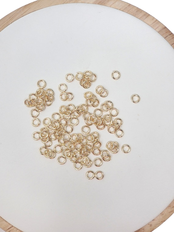 1mm X 6mm 18 Gauge 10 Gr. Gold Plated Jump Ring Rose Gold