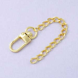 24k Gold Filled Cable chain 5 inch for Bag Charm Supply DIY Supply for Purse Charm Jewelry Making WA-2758